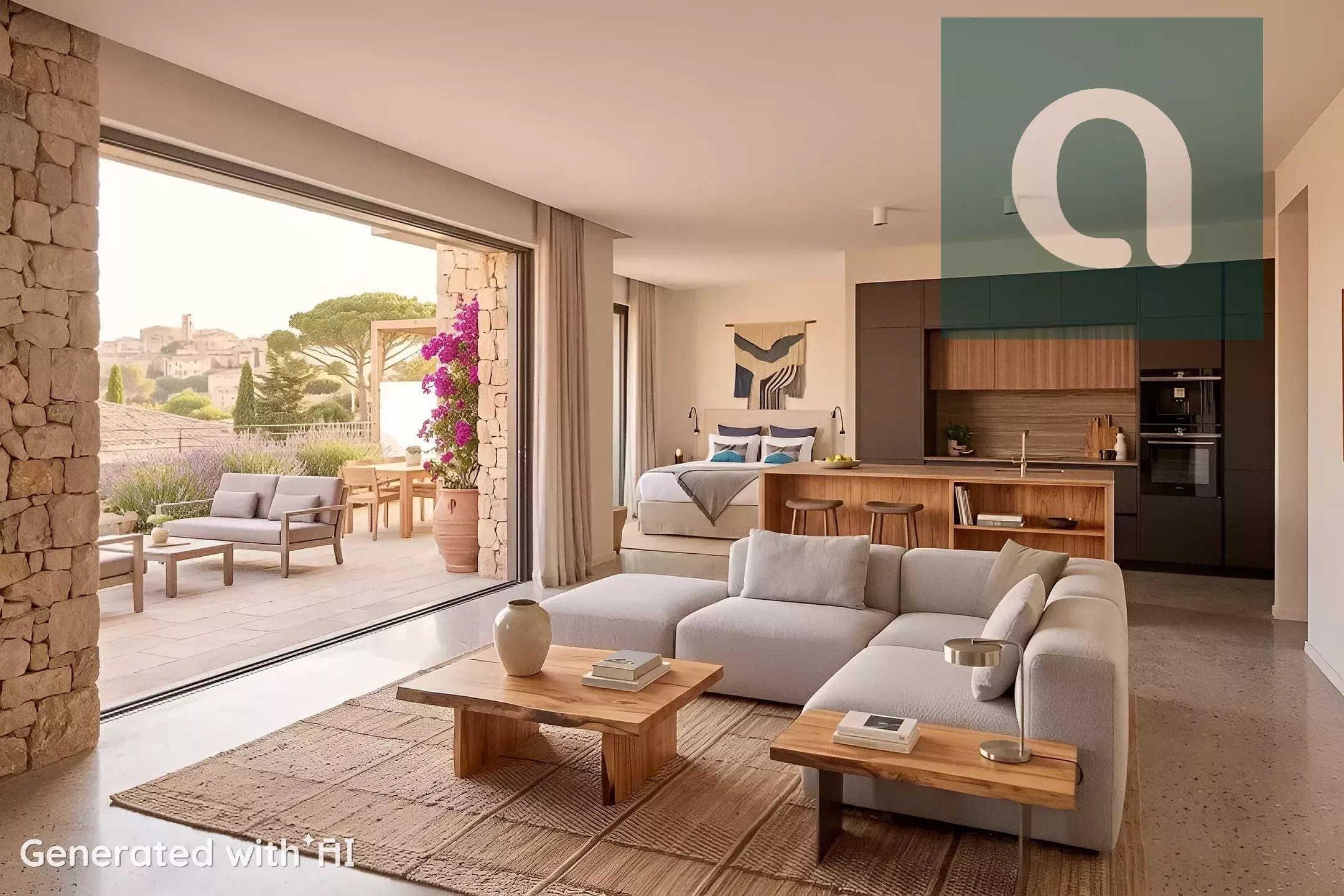 Spacious Modern Apartment with Sea View in Bonifacio